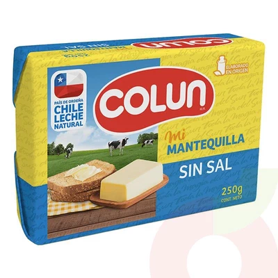 Mantequilla Sin Sal Colun Pan 250Gr