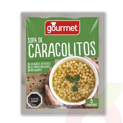 Sopa Caracolitos Gourmet 74Gr
