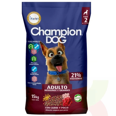 Alimento Mascota  Champion Dog 15Kg 
