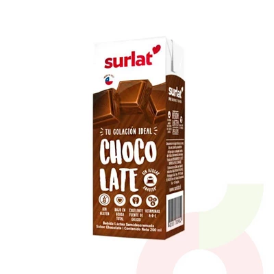 Leche Semidescremada Sabor Chocolate Surlat 200Cc