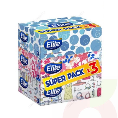 Pack Pañuelo Facial Elite 3 X 90 Unidades