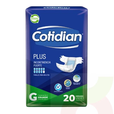 Pañal Adulto Plus G Cotidian 20 Unidades