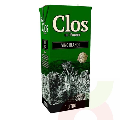 Vino Tetrapack Blanco Clos de Pirque 1Lt