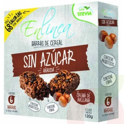 Barra Cereal Crema Avellana En Línea 6 Unidades 120Gr