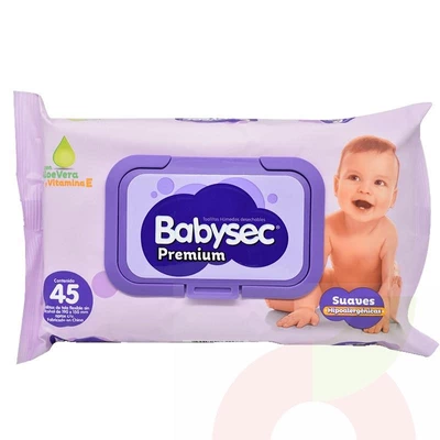 Toallitas Húmedas Babysec Premium 45 Uni 