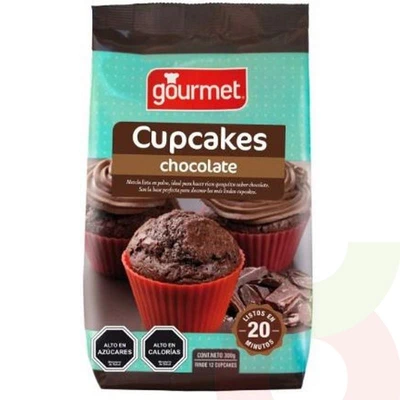 Premezcla Cupcakes Chocolate-Gourmet 500Gr