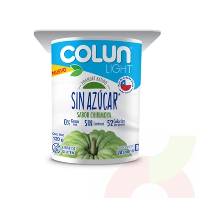 Yoghurt Light Chirimoya sin Azúcar Colun 120Gr
