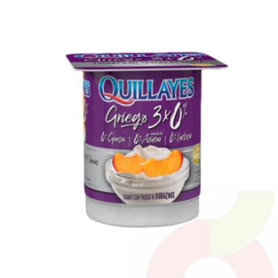 Yoghurt Griego 3x0% Durazno Quillayes 110Gr
