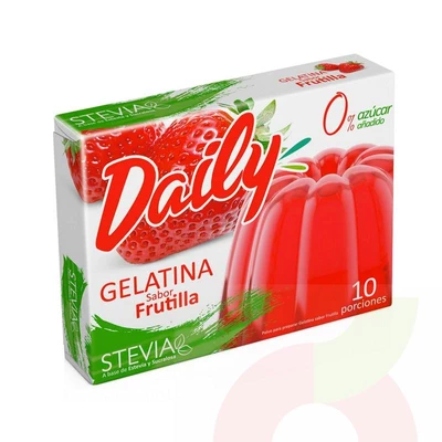 Gelatina Frutilla con Stevia Daily 20Gr