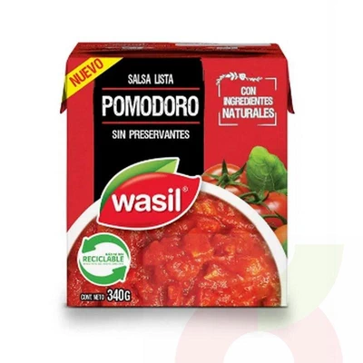 Salsa Lista Pomodoro Wasil 340Gr