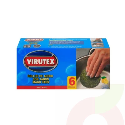 Mago Pads con Jabón Virutex 6 Unidades 