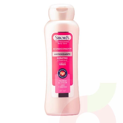 Acondicionador Antioxidante Keratina Vitamina E Cabello Teñido Simonds 410Ml