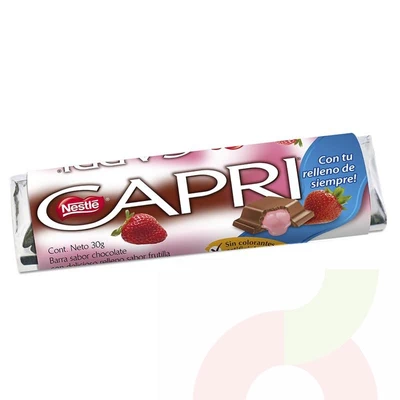Chocolate Frutilla Capri Nestlé 30Gr