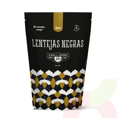 Lentejas Negras Suk 400Gr