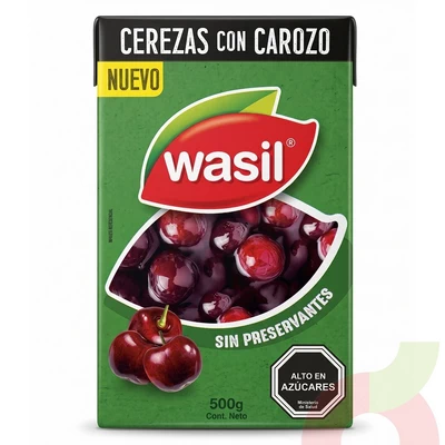 Cerezas con Carozo Wasil 500Gr