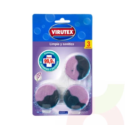 Limpiador Pastillas Estanque Virutex 3 Unidades