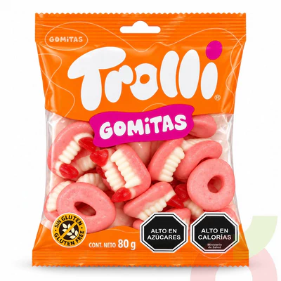 Gomitas Dientes Drácula Trolli 80Gr