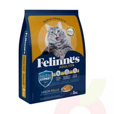 Alimento Felinnes Sabor Pollo 3Kg  
