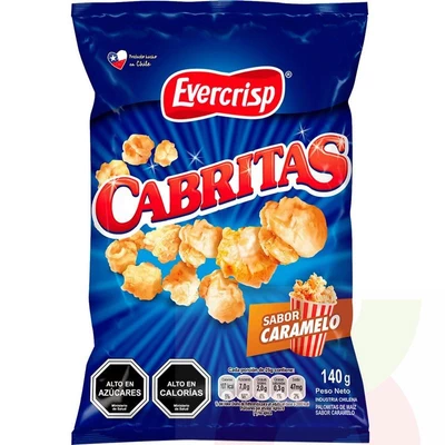 Cabritas Sabor Caramelo Evercrips 140Gr