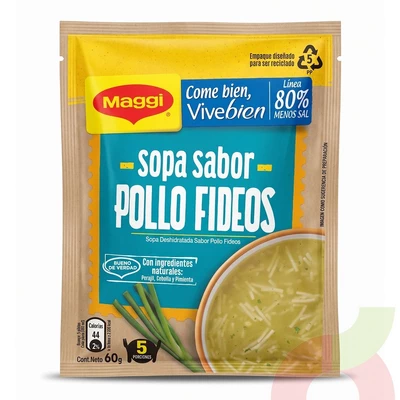 Sopa Vivebien Sabor Pollo Fideos Maggi 60Gr
