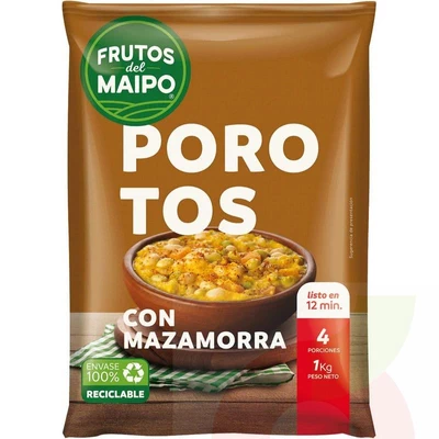 Congelado Porotos Con Mazamorra Frutos del Maipo 1Kg