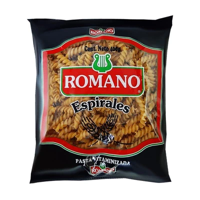 Pasta Espirales Romano 400Gr