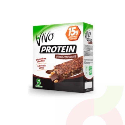 Barras de Proteínas Chocolate Vivo 5 Unidades