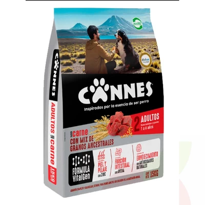 Alimento Mascota Carne Cereal Cannes 9Kg 