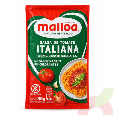 Salsa de Tomate Italiana Malloa 200Gr 