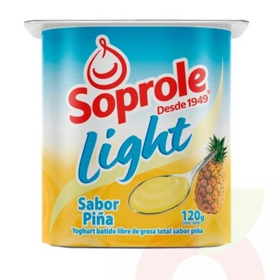 Yoghurt Light Piña Soprole 120Gr