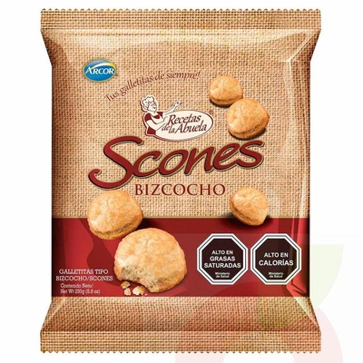 Galleta Scones Bizcocho Arcor 250Gr