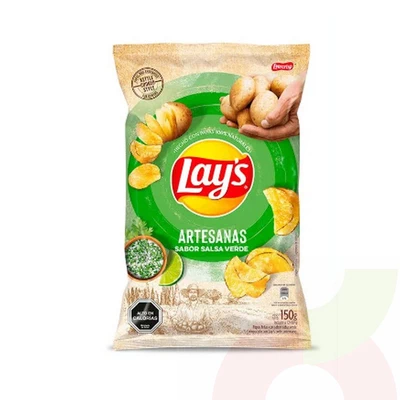 Papas Artesanal Salsa Verde Lays 150Gr