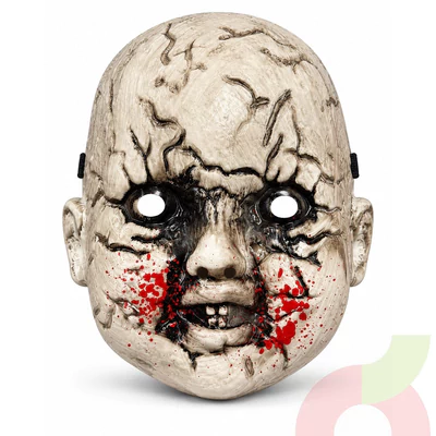 Máscara Bebé Zombie Halloween 1 Unidad
