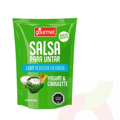 Salsa para Untar Light Yoghurt y Ciboulette Gourmet 200Gr
