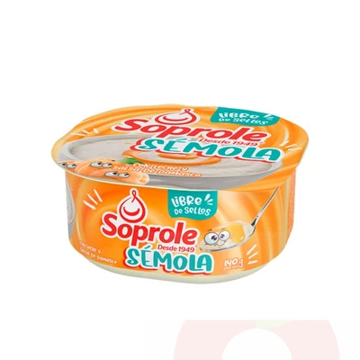 Sémola con Leche Salsa de Damasco Soprole 140Gr