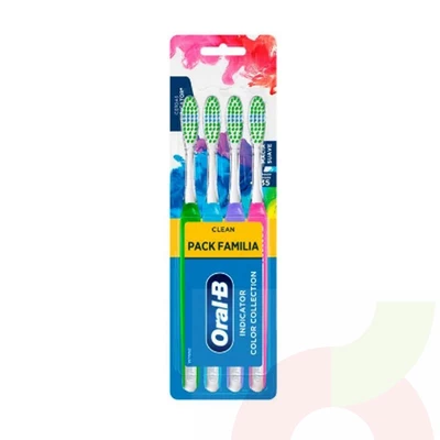 Oral-B Cepillo Suave Colores 4 Unidades 