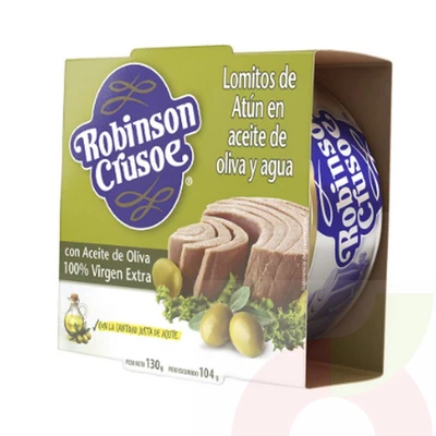 Atún con Aceite de Oliva Robinson Crusoe 130Gr
