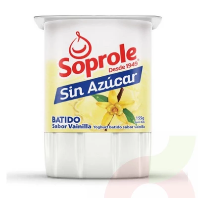 Yoghurt Batido Light Vainilla Soprole 155Gr