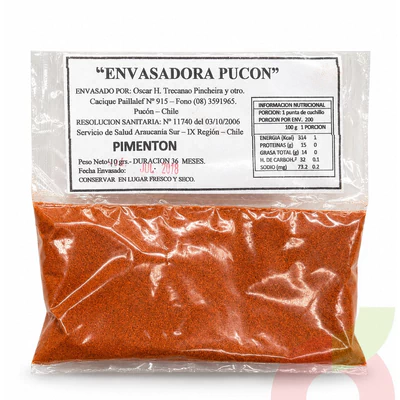 Pimentón Evasadora Pucón 40Gr