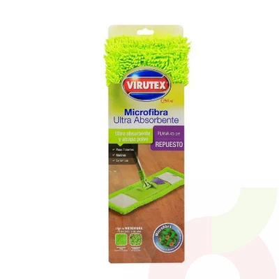 Repuesto Mopa plana de microfibra Virutex
