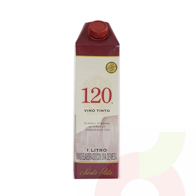 Vino Tetrapack Tinto 120 Santa Rita 1Lt