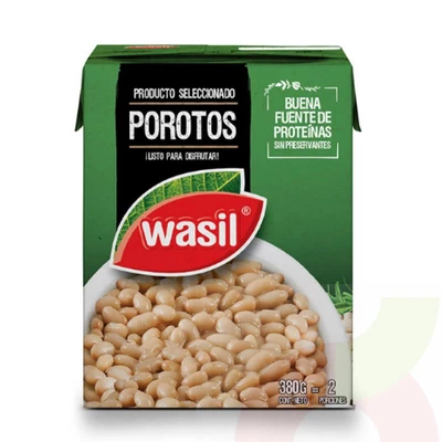 Porotos Blanco Tetrapack Wasil 380Gr