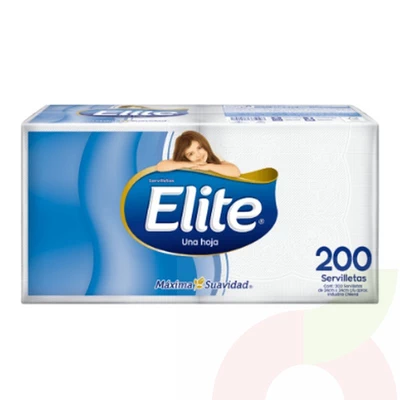 Servilleta Una Hoja Cóctel Elite 200 Unidades