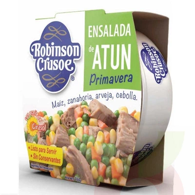 Ensalada de Atún Primavera Robinson Crusoe 160Gr