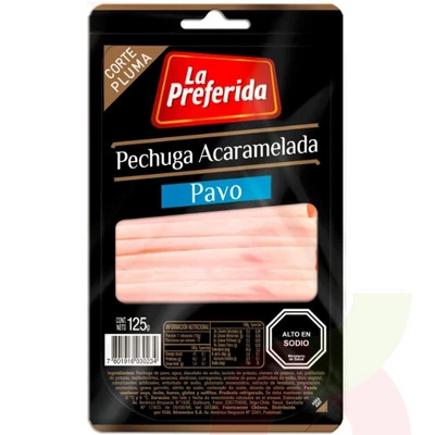 Pechuga Pavo Acaramelado La Preferida 125gr