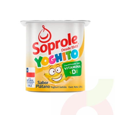 Yoghito Plátano Soprole 120Gr