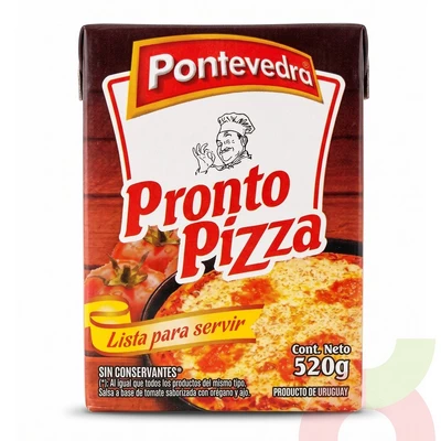 Salsa Tomate Pronto Pizza Pontevedra 520Gr