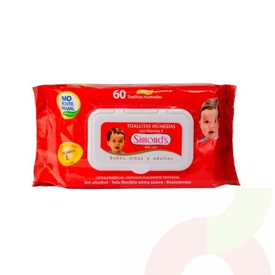 Toallitas Húmedas Simond´s 60 Unidades 