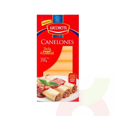 Pasta Canelones Lucchetti 250Gr