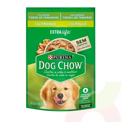 Sachet Pollo Cachorros Todos los Tamaños Dog Chow Purina 100Gr